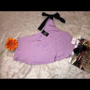 Lavender one shoulder top. Forever 21